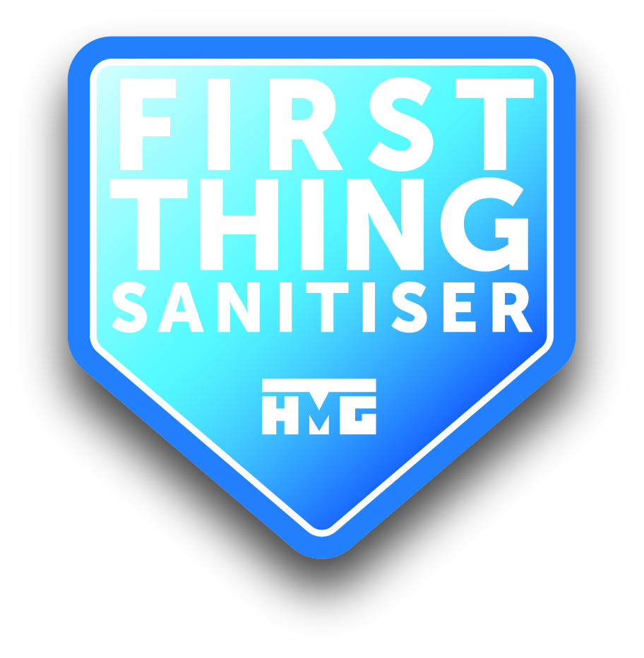 HMG Paints Hand sanitiser logo