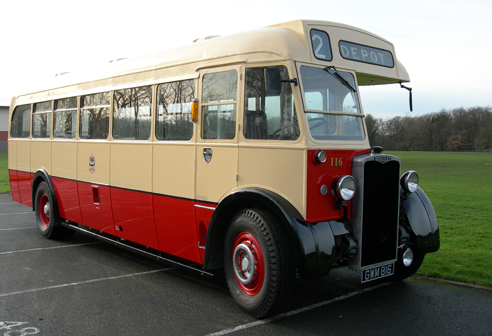 The Crossley Bus Restoration completed and liveried up, with support from HMG Paints.